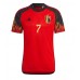 Belgicko Kevin De Bruyne #7 Domáci futbalový dres MS 2022 Krátky Rukáv